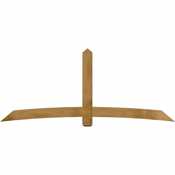 Ekena Millwork Bellingham Rough Sawn Timber Gable Bracket, Western Red Cedar, 108"W x 45"H x 6"D x 6"F, 10/12 Pitch GBW108X45X0606BEL00RWR - main